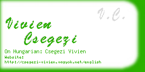 vivien csegezi business card